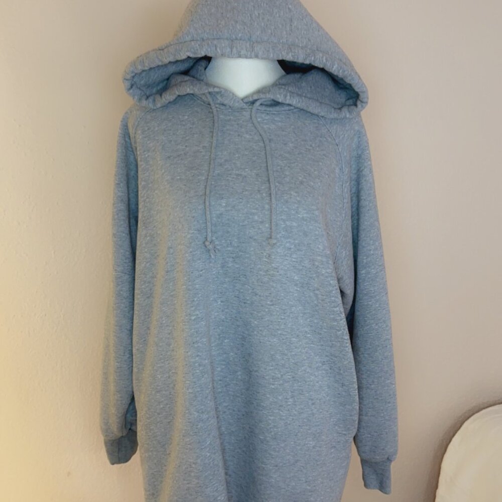 Aritzia TNA grey Venta Dress oversized Hoodie mini dress size 1 sweatshirt